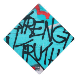 strength in truth graduation cap topper