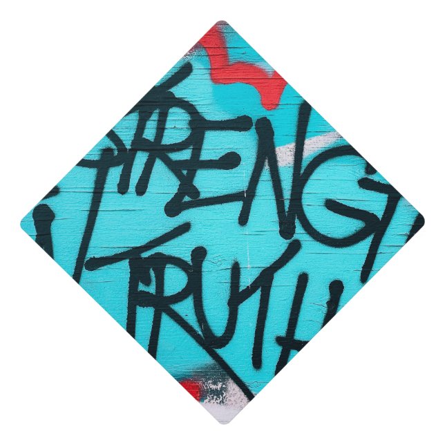 strength in truth graduation cap topper (Front)
