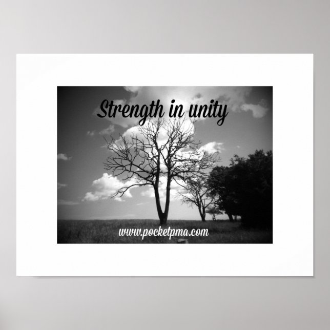Strength in unity. Inspirational poster. Poster (Front)