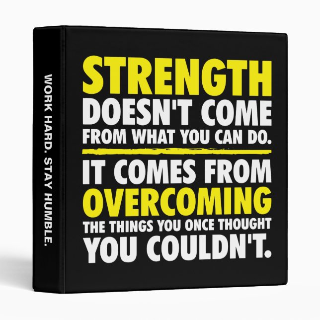 Strength - Motivational Binder (Front/Spine)