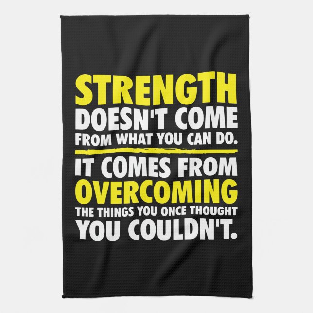 Strength - Motivational Kitchen Towel (Vertical)