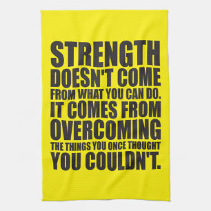 Strength - Motivational Words Kitchen Towel