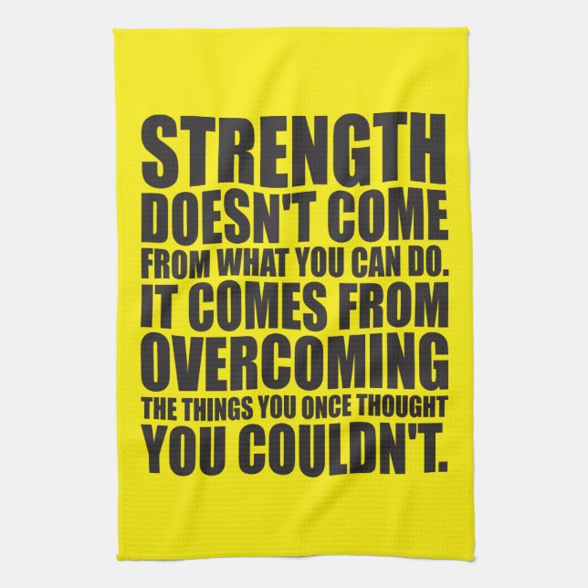 Strength - Motivational Words Kitchen Towel (Vertical)