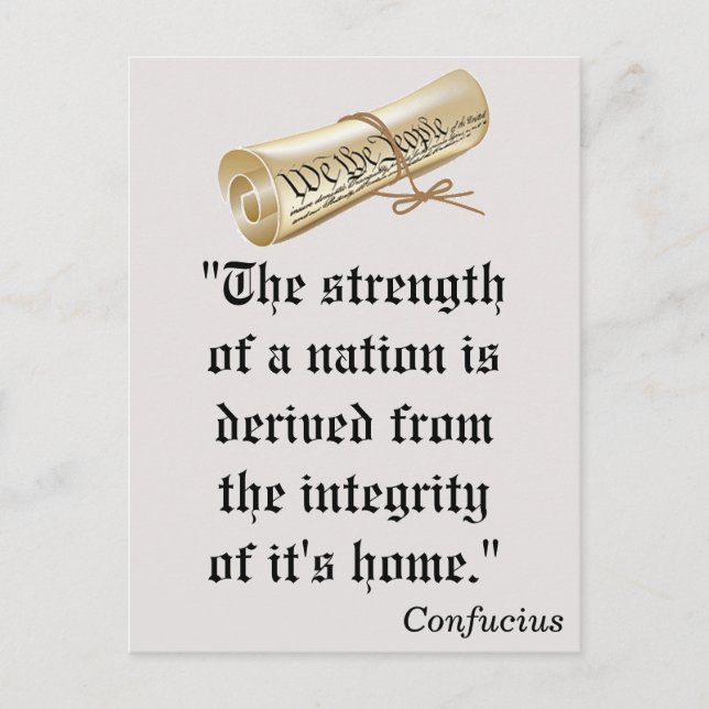 Strength of a Nation, Democrats VOTE! Postcard (Front)