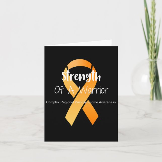 Strength Of A Warrior Crps Awareness  Card (Front)
