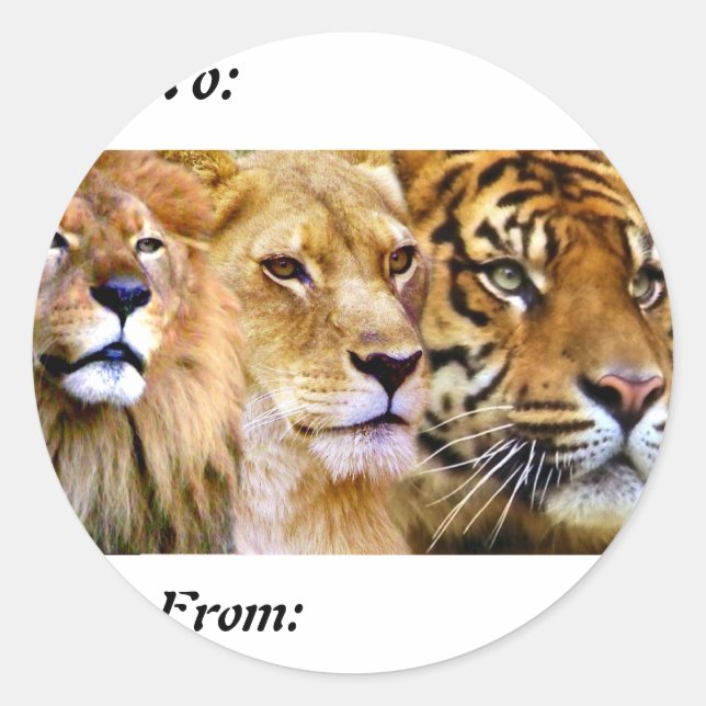 Strength & Power_ Classic Round Sticker (Front)