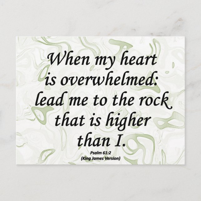 Strength Psalm 61-2 Postcard (Front)