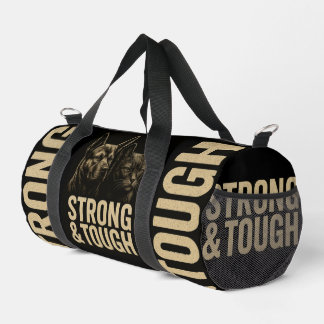 Strength & Resilience: Bold Pet Art Duffle Bag