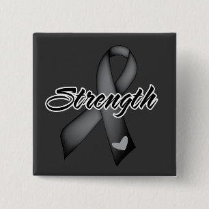 Strength - Skin Cancer 2 Inch Square Button