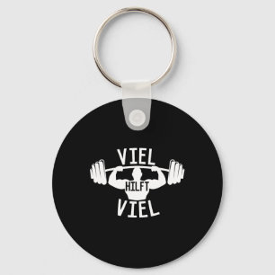 Strength Sports viel Hilft Viel' Saying Workout Fi Keychain
