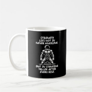 Strength, Stand Tall - Gym, Hustle, Success Coffee Mug