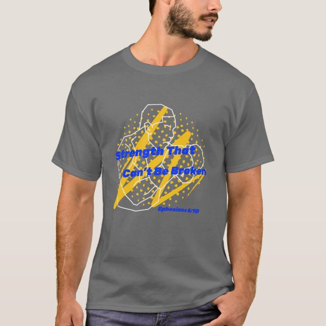 Strength That Can't Be Broken | Christian Athletes T-Shirt (Front)