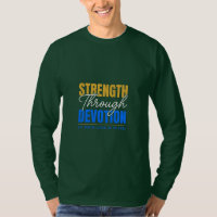 Strength Through Devotion Fitness Typography