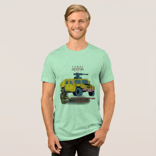 Strength through sacrifice green Tri-Blend shirt