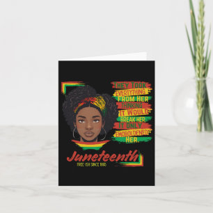 Strength Through Struggle Juneteenth Free-ish Sinc Card
