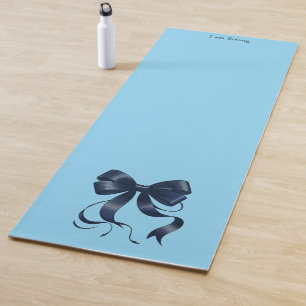 Strength Training Blue Bow Yoga Mat