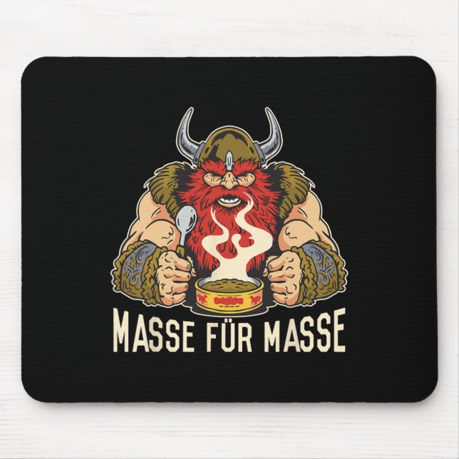 Strength Training m For M' Viking Biceps Workout F Mouse Pad (Front)
