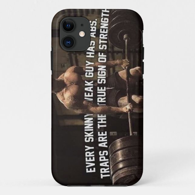 Strength Training Motivation - Traps - Workout Case-Mate iPhone Case (Back)
