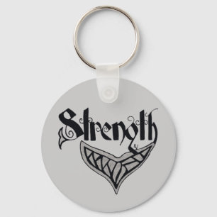 strength whale tail keychain