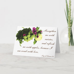 strengthen me with raisins funny valentine holiday card