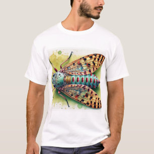 Strepsipteran Insect Dorsal View 030924IREF223 - W T-Shirt