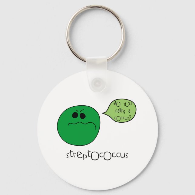 Streptococcus Keychain (Front)