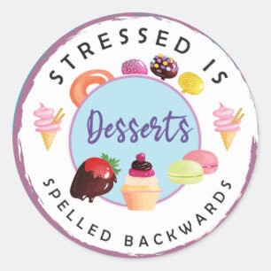 Stress est un autocollant épelé vers l'arrière