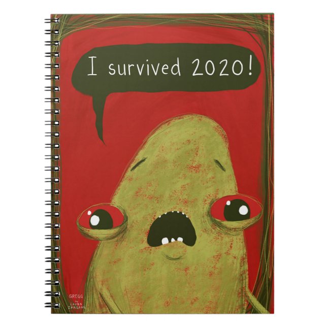 Stress Journal notebook Gregg by Laura Irrgang (Front)