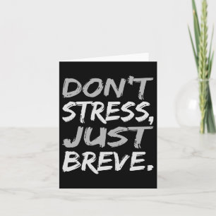 Stress Just Breve Dyslexia Awareness Silver Graphi Card