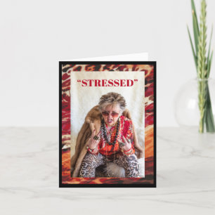 Stress OU Desserts, votre choix Carte de voeux
