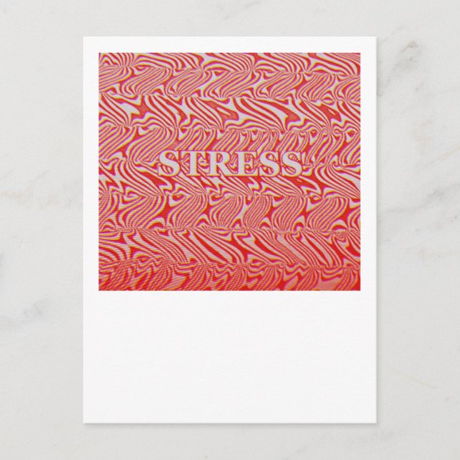 Stress Pattern Postcard (Front)