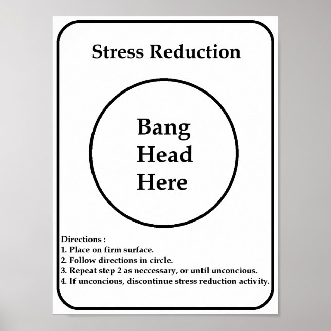 Stress Reduction Poster (Front)