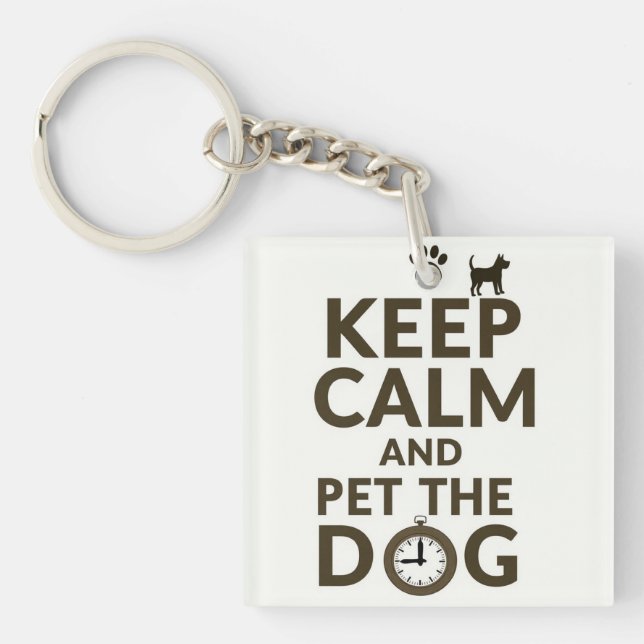 Stress Relief Charm Keychain (Front)