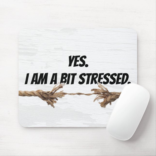 Stress Rope and Quote Mouse Pad (With Mouse)