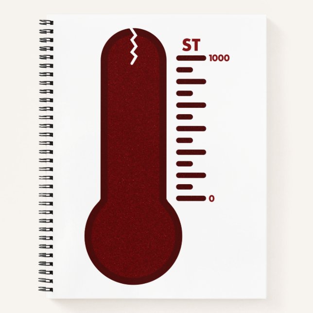 Stress Thermometer Spiral Notebook (Front)
