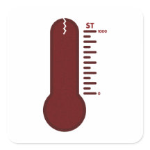 Stress Thermometer Sticker