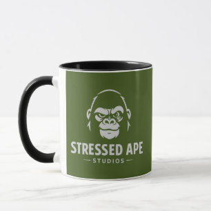Stressed Ape Studios Green Logo Mug