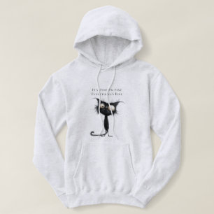 Stressed Cat, It's Fine I'm Fine Everything's Fine Hoodie