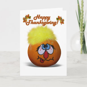Stressed Out Mini Pumpkin Holiday Card