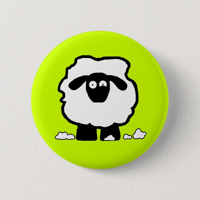 Stressed Sheep 2 Inch Round Button (Front)