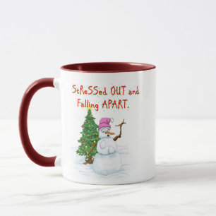 Stressed Snowlady Mug