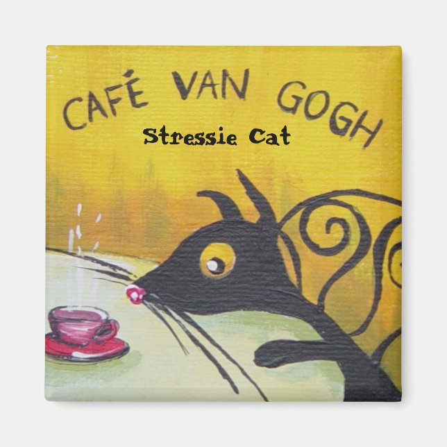 Stressie Cat Magnet (Front)