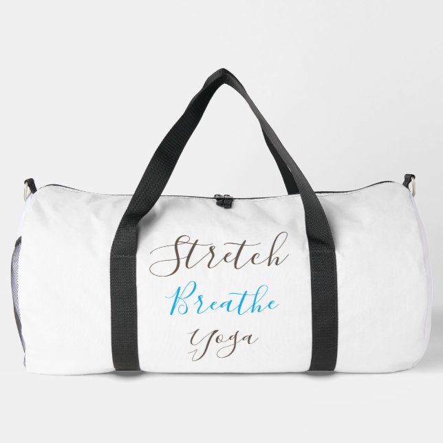 Stretch Breathe Yoga  Duffle Bag (Back)