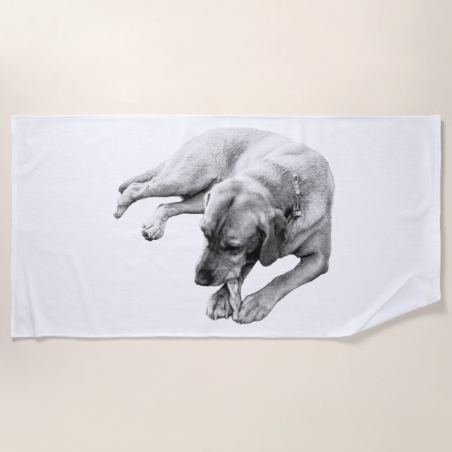 Stretch & Chew Beach Towel (Front)
