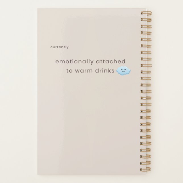 Stretch Tomorrow Sloth Notebook | Cozy Minimal 2.0 Planner (Back)