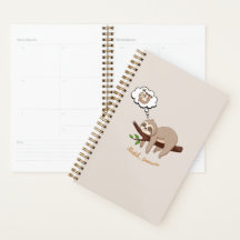 Stretch Tomorrow Sloth Notebook | Cozy Minimalist