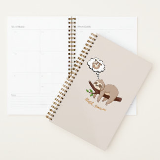 Stretch Tomorrow Sloth Notebook | Cozy Minimalist Planner