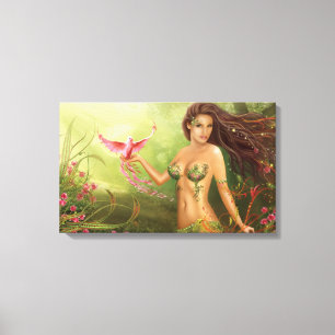 Stretched Canvas Print "Bird of Paradise "