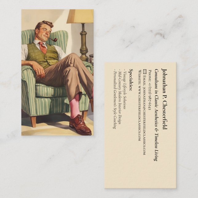 Stretched Canvas Print Business Card (Front/Back)