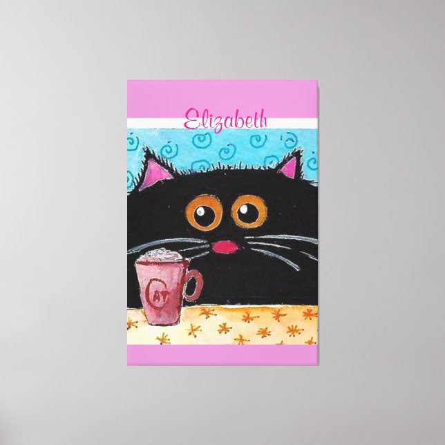 Stretched Canvas Print Cat Kitten (Front)